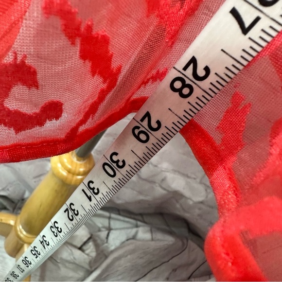 Chicos Coral v-neck poncho blouse with matching tank sz L/XL burnout design - Picture 4 of 10